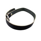 Vintage Eddie Bauer Black Leather Belt With Silver Buckle Size Small