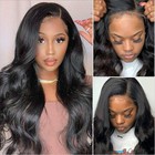 Lapondai 13x4 Lace Front Human Hair Body Wave 150  20 Inch Brazilian Wig