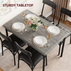 Dining Table Set For 4 Kitchen Table Chairs Metal Wood Upholstered Dining Sets