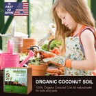 2-pack 5kg Coco Coir Brick Coconut Fiber Potting Soil Garden Plant Growing Media