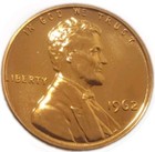 1962  p  Proof Lincoln Memorial Cent penny - Red Free Post Tracking 