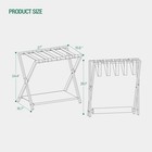 Luggage Rack  Folding Suitcase Stand For Guest  Foldable  Luggage Holders Wit   