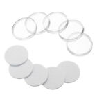 46mm Clear Coin Storage Box Round Plastic Case Capsules Container Holder Gasket
