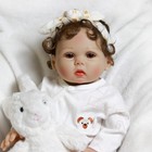 Washable Lifelike Reborn Baby Dolls Full Body Vinyl Silicone Newborn Girl Doll