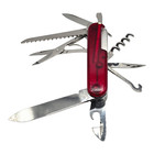 Victorinox Huntsman Translucent Red Swiss Army Knife 15-functions - Used