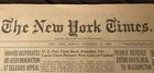 Vintage The New York Times Oversized Newspaper September 30  1928