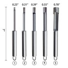 6 Pieces Corer And Pitter Fruit   Vegetable Multi-function 6 Pack  Silver