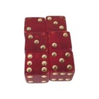 Lot Of 6 Vintage Cherry Red Translucent Bakelite Dice 1 2   