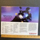 Vtg Kawasaki Ninja 600r Motorcycle 1987 88 Color Glossy Sales Brochure Specs