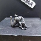 China Solid Brass Casting Girl Mini Statue Art Beauty Artworks Collectable Art