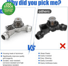 Aluminium Thermostat Housing Assembly For Bmw 323 325 328 330 525 530 X3 Z3 Z4