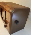 Vtg 1939 Coronado Model 813a  tube Radio Art Deco Wooden Not Tested
