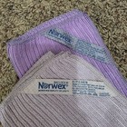 Norwex Ribbed Kitchen Cloth 3pc Set Amethyst Purple Microfiber Baclock Cleaning