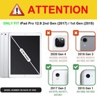 Backlit Keyboard Case For Ipad Pro 12 9 Inch 1st   2nd Gen Soft Tpu Stand Cover