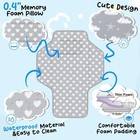 Portable Waterproof Baby Changing Pad W pillow     Travel-friendly Diaper Mat