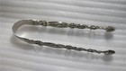 Georgian English Sterling Silver Tongs  Pierced  Cut London 1760 S  Adams