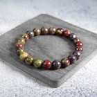 8mm Dragon Blood Jasper Beaded Crystal Healing Reiki Energy Stretch Bracelet