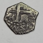 1703 Dated Spanish Cob 1 2 Real Silver Lima Peru Early Date Nice  r147