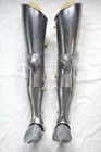 Medieval Steel Warrior Sabatons Armour Prop Gothic Leg Armor Pair Knight Greaves
