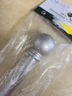 Single Curtain Rod Set Two Decorative Ball Finials Telescopes 28-48 Inch Nickel