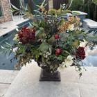 Silk Floral Arrangement Centerpiece In Vase