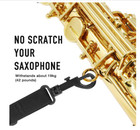 Soft Leather Sax Neck Strap     Padded For Tenor   Alto Saxophone