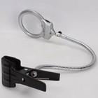 Usa New Lighted Table Top Desk Magnifier Magnifying Glass With Clamp