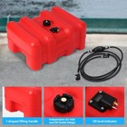14 Gallon Portable Marine Fuel Tank Outboard Boat Motor Gas Tank With 10ft Hose