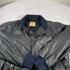 Hard Rock Cafe Leather Jacket Adult Medium Black Fill Zip Vintage Orlando