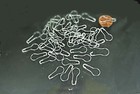 50 Safety Garment Pins Pear Gourd Bulb Shaped Scrapbooking Journal Supplies