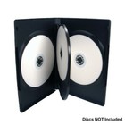50 Ct 14mm Multi Hold 4 Disc Quad Cd Dvd Black Case Movie Game Box Wholesale