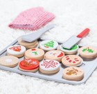 Melissa   Doug Slice And Bake Wooden Christmas Cookie Play Food Set 