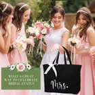 Cunno Bride Tote Bag With Makeup Bag  Mrs Polyester Set For Large  Black