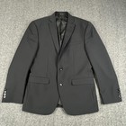 Bar Iii Blazer Mens 38s Black Slim Fit Wool Blend Suit Jacket Two Button