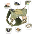 Tactical Dog Vest Working Dog Military Molle Harness With Handle No-pull Large