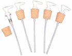 Black Plastic Lotion Soap Dispenser Pump Tops W  Cork Stopper - 50 Pack