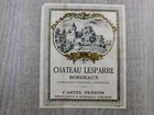 Chateau Lesparre Bordeaux Castel Freres France Vintage Label Winery Wine