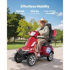 Uimoso Heavy-duty 4-wheel Mobility Scooter 21 5 Miles Range 3-speed  500lbs Load