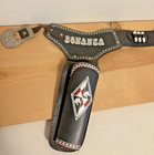Bonanza  2 Cap Guns Double Holster  Western Vintage Toy Cap Guns