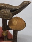 Vintage Victorian Sewing Hemming Brass Bird Clamp Pin Cushion