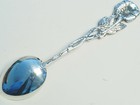 1 Each Solid Swedish Silver Espresso Demitasse Spoon   Ceson Svensk Rose Rosen