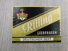 Rilling Liebfrauen Deutscher Sekt Germany Vintage Label Breweriana Winery