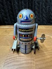 Vintage Tin Wind Up Toy Lot 6 Robot Elephant Panda Monkey Ducks Rocket Racer