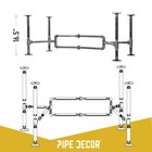 Pipe Decor Coffee Table Leg Set Rustic Industrial Living Room Office Table Base