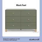 Storkcraft California 6 Drawer Double Dresser 18 D X 47 7 W 33 H Olive