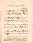 1904 His Majesty And The Maid Antique Broadway Sheet Music Mary Emerson Actress