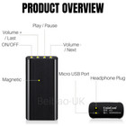 16gb Spy Mini Mp3 Digital Voice Activated Recorder Audio Recording Device 240hr
