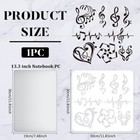 1pc Music Note Stencils Template 11 8x11 8inch Plastic Heart Notes Stencils