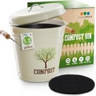 Third Rock - 12 Charcoal Filter For Compost 1 3 Gallon Bucket 6 5  - Sealed