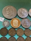 Us Coin Junk Drawer Silver Dime War   Indian Pennies Lot Nickel Estate Sale